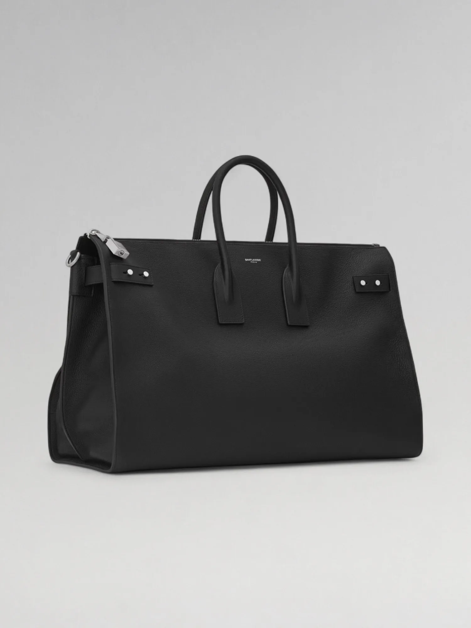 Hermes Hermes Sac De Jour 48h Duffle Bag Black – side profile view in premium quality with AA+ craftsmanship